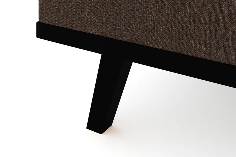 Copenhagen 4-sits Vänstervänd L-formad Divansoffa i Tyg - Brun - Möbler - Soffa - Divansoffor & schäslongsoffa