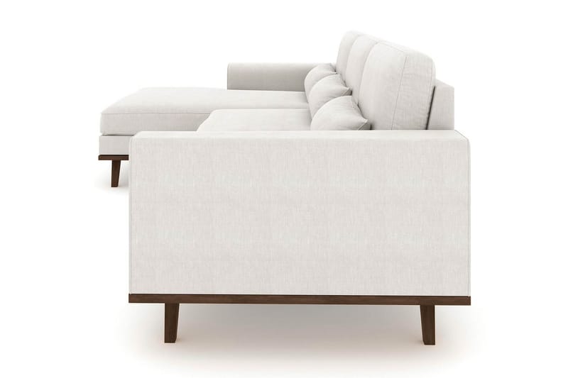 Copenhagen 4-sits Vänstervänd L-formad Divansoffa i Tyg - Ljusgrå - Möbler - Soffa - Divansoffor & schäslongsoffa