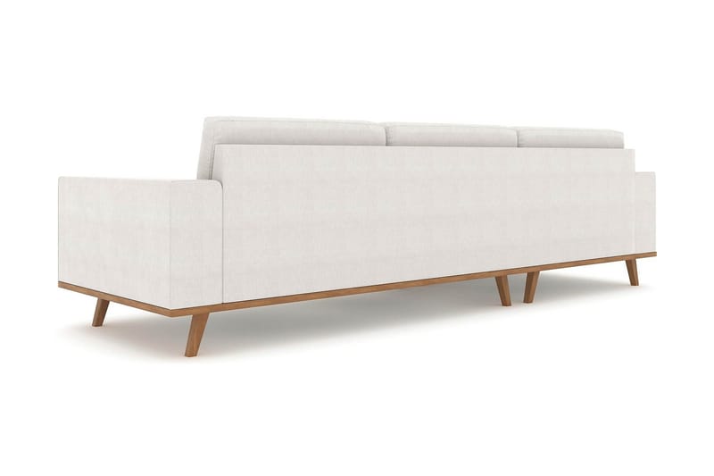 Copenhagen 4-sits Vänstervänd L-formad Divansoffa i Tyg - Ljusgrå - Möbler - Soffa - Divansoffor & schäslongsoffa