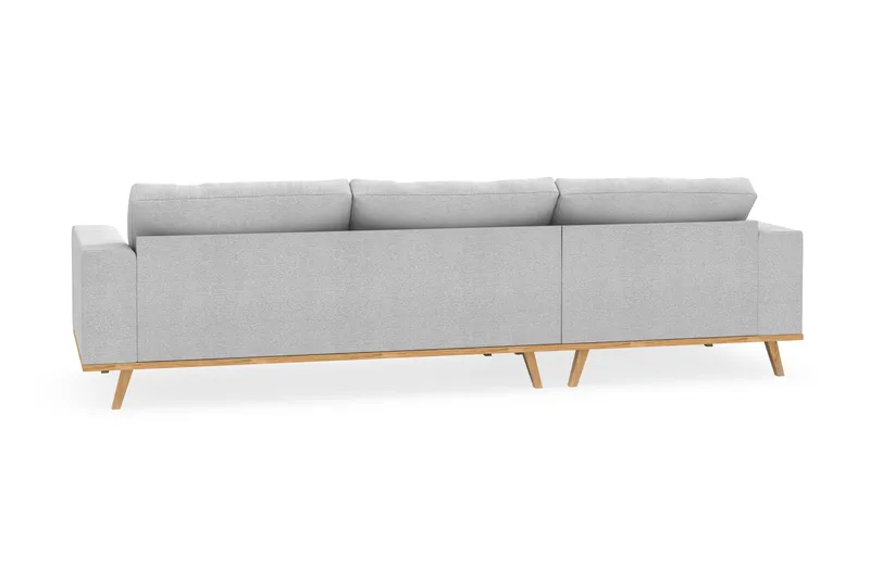 Copenhagen 4-sits Vänstervänd L-formad Divansoffa i Tyg - Ljusgrå - Möbler - Soffa - Divansoffor & schäslongsoffa