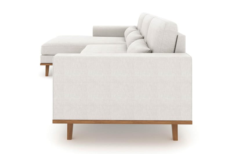 Copenhagen 4-sits Vänstervänd L-formad Divansoffa i Tyg - Ljusgrå - Möbler - Soffa - Divansoffor & schäslongsoffa