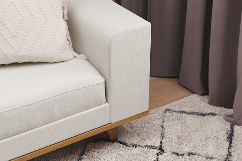 Copenhagen 4-sits Vänstervänd L-formad Divansoffa i Tyg - Ljusgrå - Möbler - Soffa - Divansoffor & schäslongsoffa