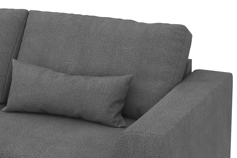 Copenhagen 4-sits Vänstervänd L-formad Divansoffa i Tyg - Mörkgrå - Möbler - Soffa - Divansoffor & schäslongsoffa