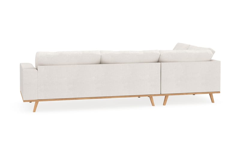 Copenhagen 4-sits Vänstervänd L-formad Schäslongsoffa i Bouclé - Vit - Möbler - Soffa - Divansoffor & schäslongsoffa