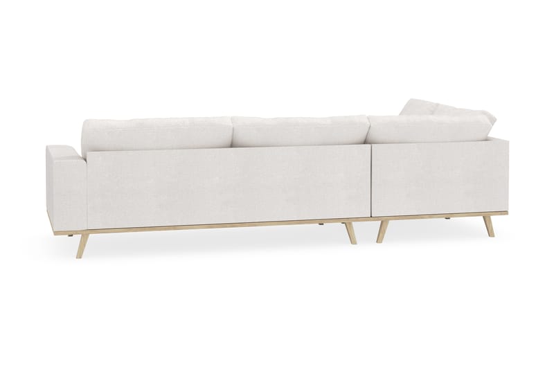 Copenhagen 4-sits Vänstervänd L-formad Schäslongsoffa i Bouclé - Vit - Möbler - Soffa - Divansoffor & schäslongsoffa