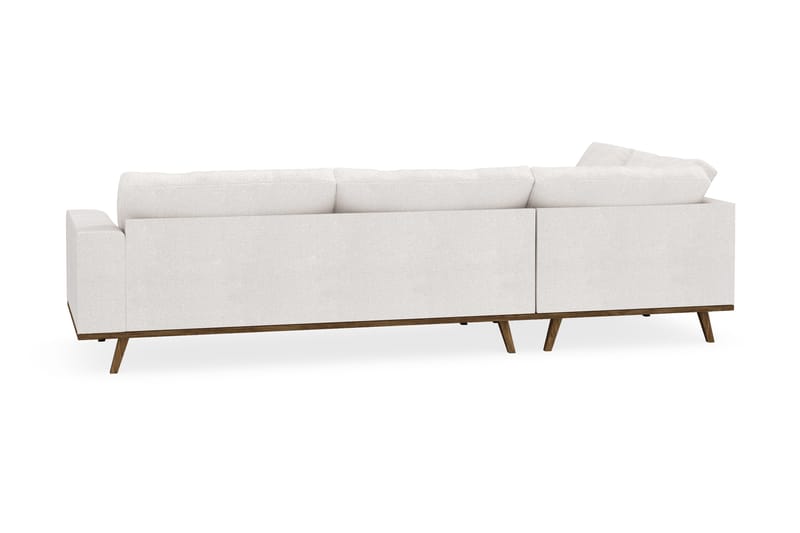 Copenhagen 4-sits Vänstervänd L-formad Schäslongsoffa i Bouclé - Vit - Möbler - Soffa - Divansoffor & schäslongsoffa