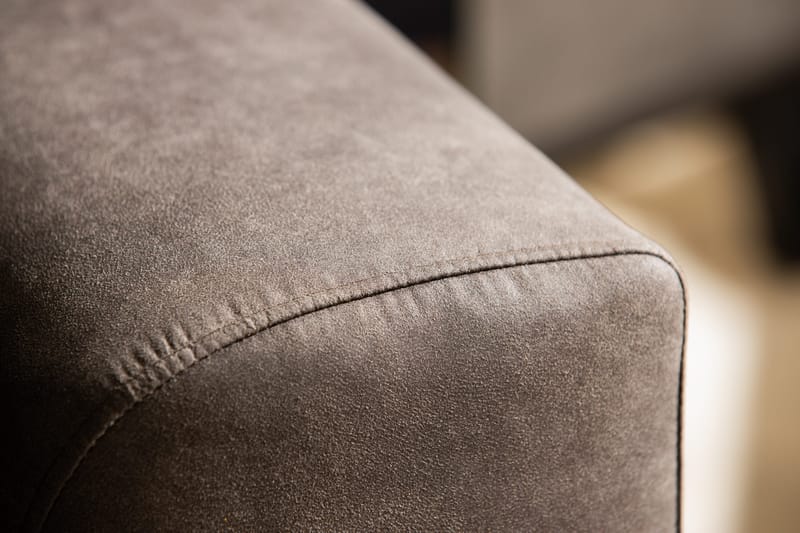 Copenhagen 4-sits Vänstervänd L-formad Schäslongsoffa i Konstläder - Mörkgrå - Möbler - Soffa - Divansoffor & schäslongsoffa