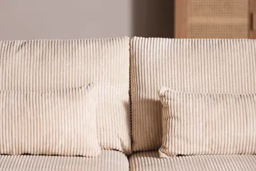 Copenhagen 4-sits Vänstervänd L-formad Schäslongsoffa i Manchester - Beige - Möbler - Soffa - Divansoffor & schäslongsoffa