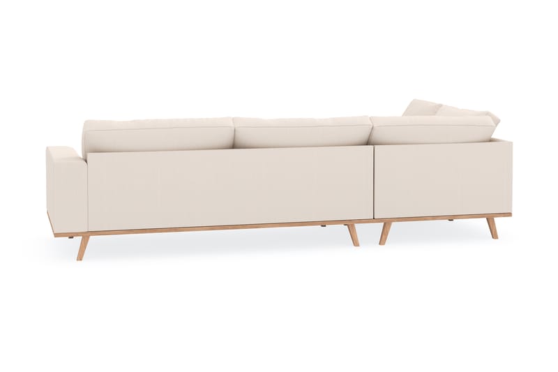 Copenhagen 4-sits Vänstervänd L-formad Schäslongsoffa i Manchester - Beige - Möbler - Soffa - Divansoffor & schäslongsoffa