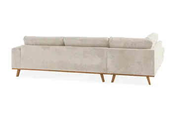 Copenhagen 4-sits Vänstervänd L-formad Schäslongsoffa i Manchester - Beige - Möbler - Soffa - Divansoffor & schäslongsoffa