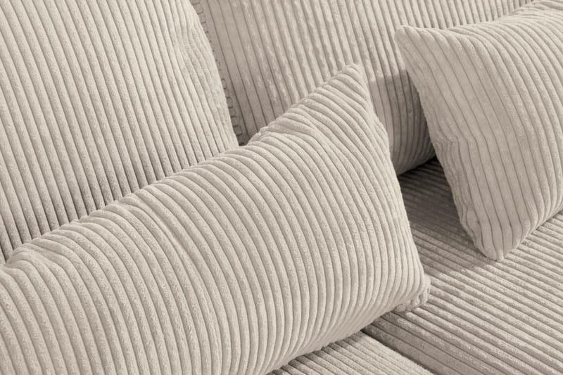 Copenhagen 4-sits Vänstervänd L-formad Schäslongsoffa i Manchester - Beige - Möbler - Soffa - Divansoffor & schäslongsoffa