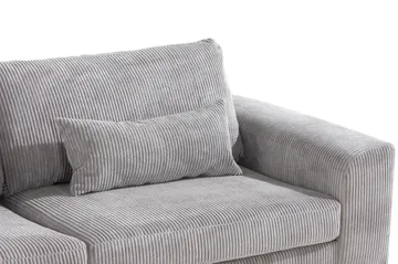 Copenhagen 4-sits Vänstervänd L-formad Schäslongsoffa i Manchester - Ljusgrå - Möbler - Soffa - Divansoffor & schäslongsoffa