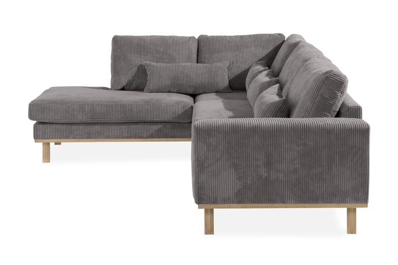 Copenhagen 4-sits Vänstervänd L-formad Schäslongsoffa i Manchester - Mörkgrå - Möbler - Soffa - Divansoffor & schäslongsoffa
