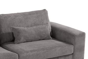Copenhagen 4-sits Vänstervänd L-formad Schäslongsoffa i Manchester - Mörkgrå - Möbler - Soffa - Divansoffor & schäslongsoffa