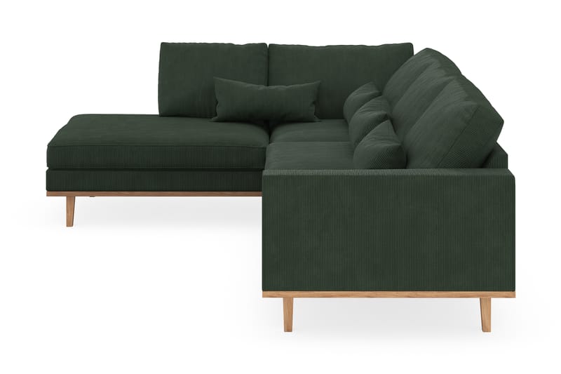 Copenhagen 4-sits Vänstervänd L-formad Schäslongsoffa i Manchester - Mörkgrön - Möbler - Soffa - Divansoffor & schäslongsoffa