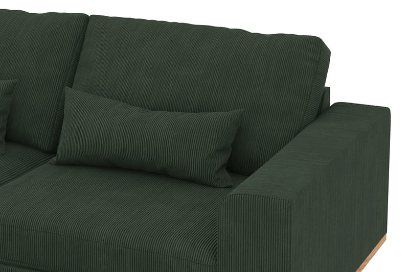 Copenhagen 4-sits Vänstervänd L-formad Schäslongsoffa i Manchester - Mörkgrön - Möbler - Soffa - Divansoffor & schäslongsoffa
