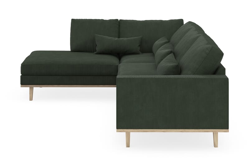 Copenhagen 4-sits Vänstervänd L-formad Schäslongsoffa i Manchester - Mörkgrön - Möbler - Soffa - Divansoffor & schäslongsoffa
