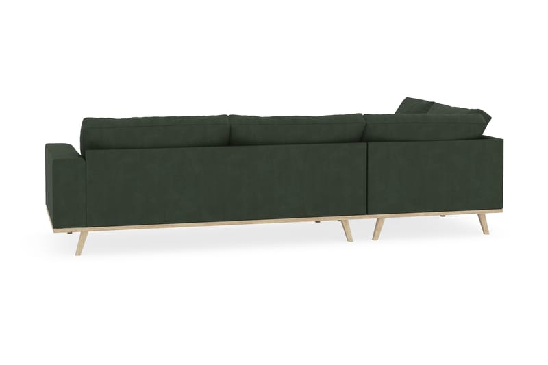 Copenhagen 4-sits Vänstervänd L-formad Schäslongsoffa i Manchester - Mörkgrön - Möbler - Soffa - Divansoffor & schäslongsoffa
