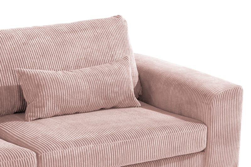 Copenhagen 4-sits Vänstervänd L-formad Schäslongsoffa i Manchester - Rosa - Möbler - Soffa - Divansoffor & schäslongsoffa