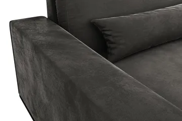 Copenhagen 4-sits Vänstervänd L-formad Schäslongsoffa i Sammet - Mörkgrå - Möbler - Soffa - Divansoffor & schäslongsoffa