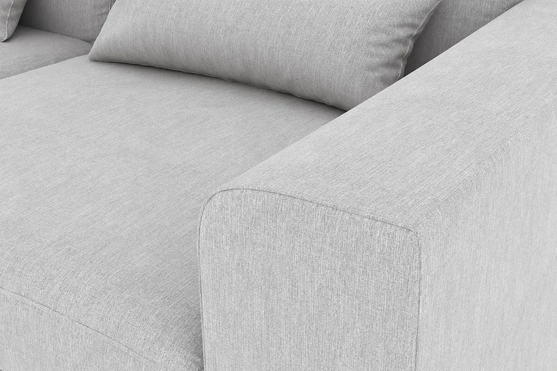 Copenhagen 4-sits Vänstervänd L-formad Schäslongsoffa i Tyg - Grå - Möbler - Soffa - Divansoffor & schäslongsoffa