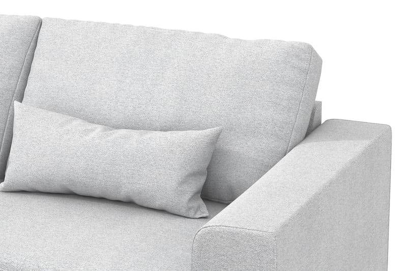 Copenhagen 4-sits Vänstervänd L-formad Schäslongsoffa i Tyg - Ljusgrå - Möbler - Soffa - Divansoffor & schäslongsoffa
