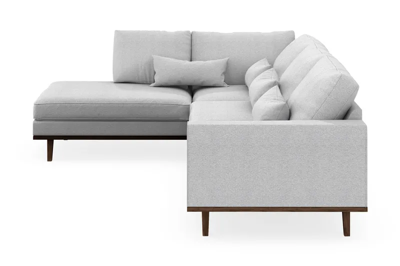 Copenhagen 4-sits Vänstervänd L-formad Schäslongsoffa i Tyg - Ljusgrå - Möbler - Soffa - Divansoffor & schäslongsoffa