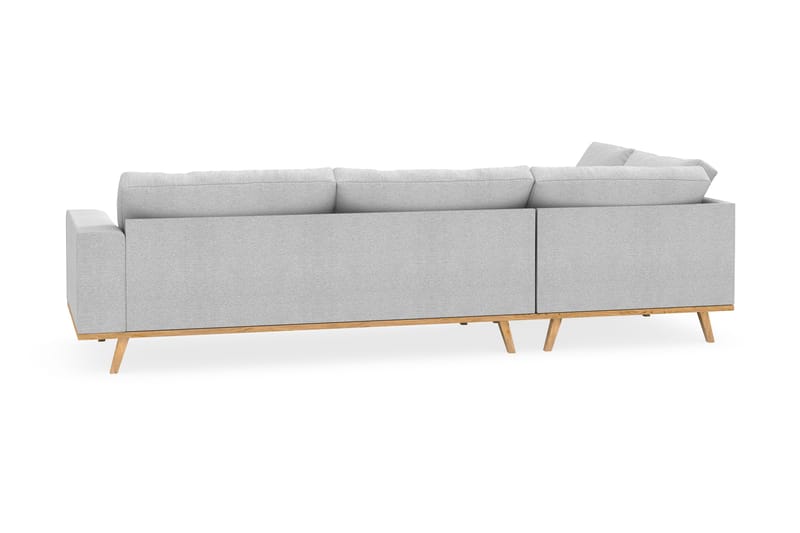 Copenhagen 4-sits Vänstervänd L-formad Schäslongsoffa i Tyg - Ljusgrå - Möbler - Soffa - Divansoffor & schäslongsoffa