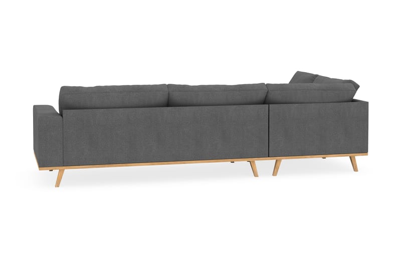 Copenhagen 4-sits Vänstervänd L-formad Schäslongsoffa i Tyg - Mörkgrå - Möbler - Soffa - Divansoffor & schäslongsoffa