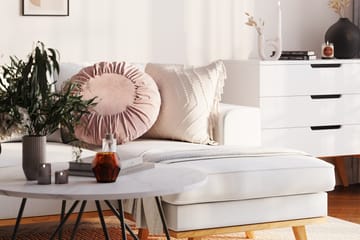 Copenhagen Compact 3-sits Vändbar L-formad Divansoffa i Tyg - Ljusgrå - Möbler - Soffa - Divansoffor & schäslongsoffa