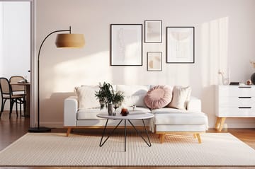 Copenhagen Compact 3-sits Vändbar L-formad Divansoffa i Tyg - Ljusgrå - Möbler - Soffa - Divansoffor & schäslongsoffa