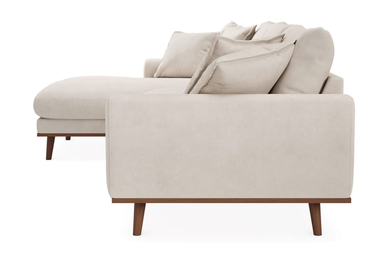 Copenhagen Premium 4-sits Vänstervänd L-formad Djup Divansoffa i Tyg - Beige - Möbler - Soffa - Divansoffor & schäslongsoffa