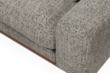 Copenhagen Premium 4-sits Vänstervänd L-formad Djup Schäslongsoffa i Chenille - Grå - Möbler - Soffa - Divansoffor & schäslongsoffa
