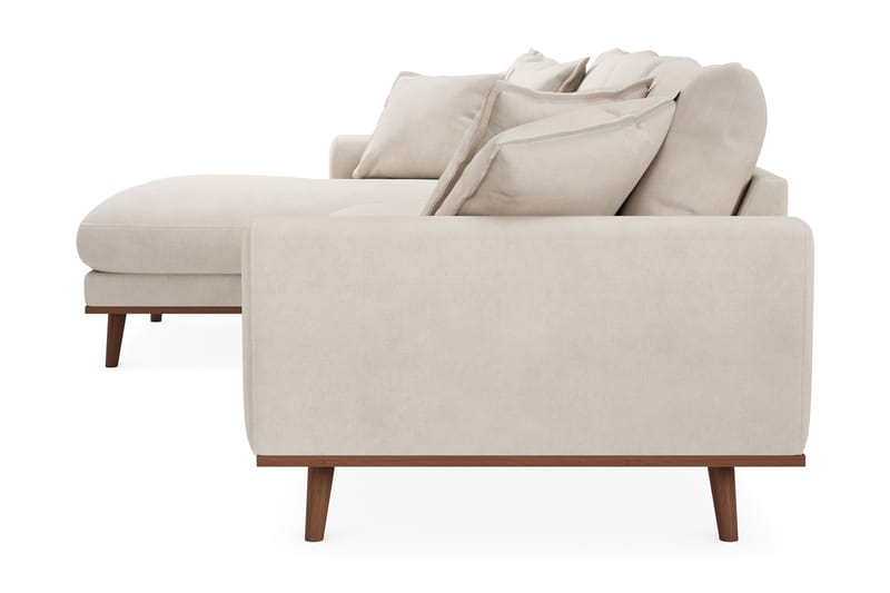 Copenhagen Premium 4-sits Vänstervänd L-formad Djup Divansoffa i Tyg - Beige - Möbler - Soffa - Divansoffor & schäslongsoffa