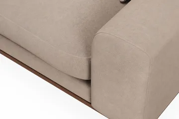 Copenhagen Premium 4-sits Vänstervänd L-formad Djup Schäslongsoffa i Tyg - Ljusbrun - Möbler - Soffa - Divansoffor & schäslongsoffa