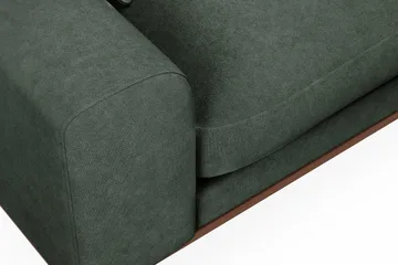 Copenhagen Premium 4-sits Högervänd L-formad Djup Schäslongsoffa i Tyg - Grön - Möbler - Soffa - Divansoffor & schäslongsoffa
