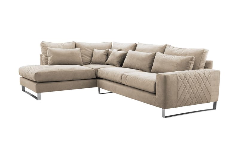 Corneliano 2-sits Soffa - Beige - Divansoffor & schäslongsoffa - 3 sits soffa med divan