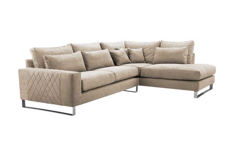 Corneliano 2-sits Soffa - Beige - Divansoffor & schäslongsoffa - 3 sits soffa med divan