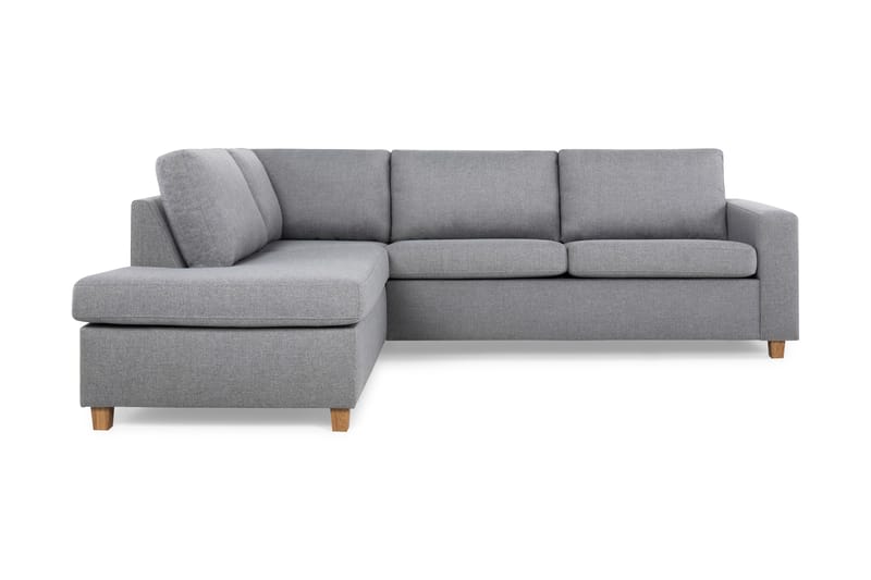 Crazy 2,5-sits Soffa med Schäslong Vänster - Ljusgrå - 3 sits soffa med divan - Divansoffor & schäslongsoffa