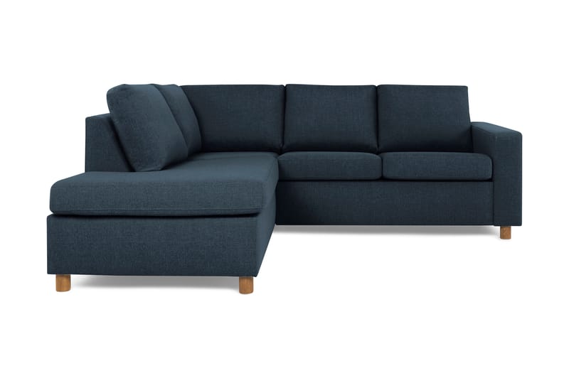 Crazy 2-sits Soffa med Schäslong Vänster - Mörkblå - 2 sits soffa med divan - Divansoffor & schäslongsoffa