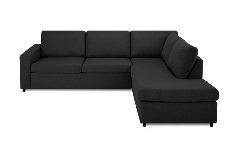Crazy 3-sits Högervänd L-formad Schäslongsoffa i Tyg - Antracit - Möbler - Soffa - Divansoffor & schäslongsoffa