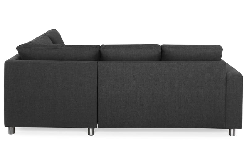 Crazy 3-sits Högervänd L-formad Schäslongsoffa i Tyg - Antracit - Möbler - Soffa - Divansoffor & schäslongsoffa