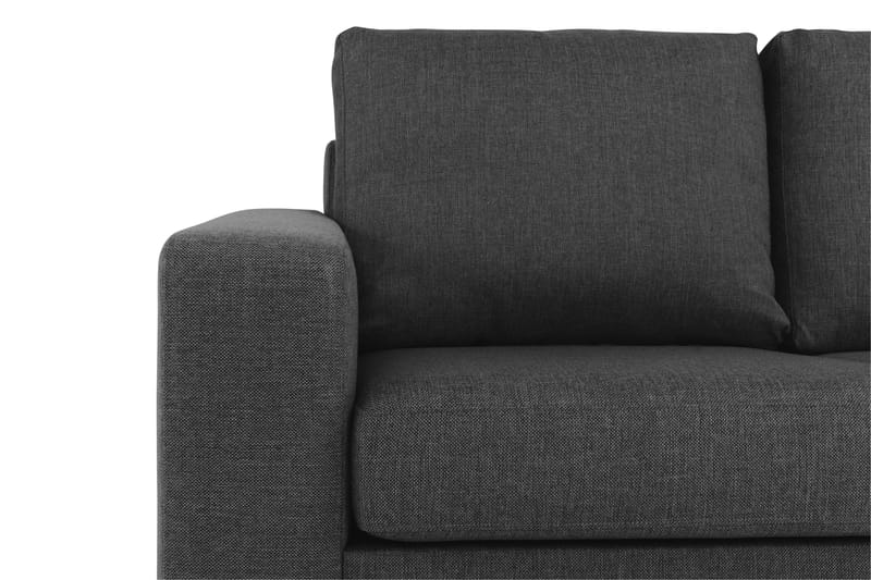 Crazy 3-sits Högervänd L-formad Schäslongsoffa i Tyg - Antracit - Möbler - Soffa - Divansoffor & schäslongsoffa
