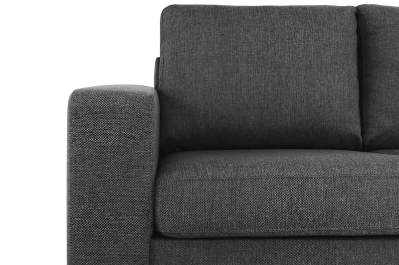Crazy 3-sits Högervänd L-formad Schäslongsoffa i Tyg - Antracit - Möbler - Soffa - Divansoffor & schäslongsoffa