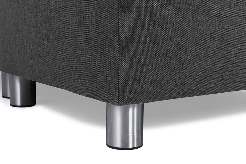 Crazy 3-sits Högervänd L-formad Schäslongsoffa i Tyg - Antracit - Möbler - Soffa - Divansoffor & schäslongsoffa - 2 sits soffa med divan