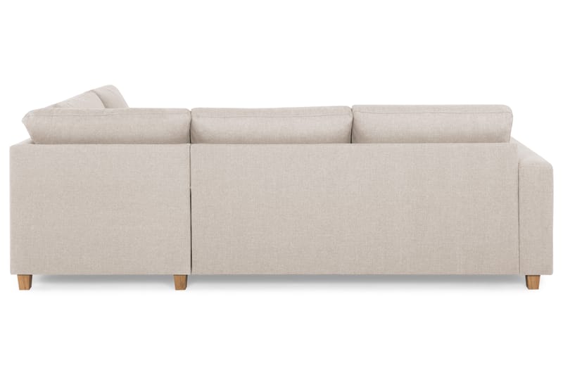 Crazy 3-sits Högervänd L-formad Schäslongsoffa i Tyg - Beige - Möbler - Soffa - Divansoffor & schäslongsoffa