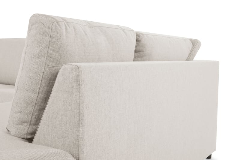 Crazy 3-sits Högervänd L-formad Schäslongsoffa i Tyg - Beige - Möbler - Soffa - Divansoffor & schäslongsoffa