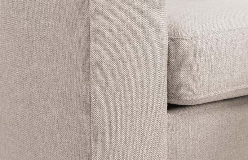 Crazy 3-sits Högervänd L-formad Schäslongsoffa i Tyg - Beige - Möbler - Soffa - Divansoffor & schäslongsoffa