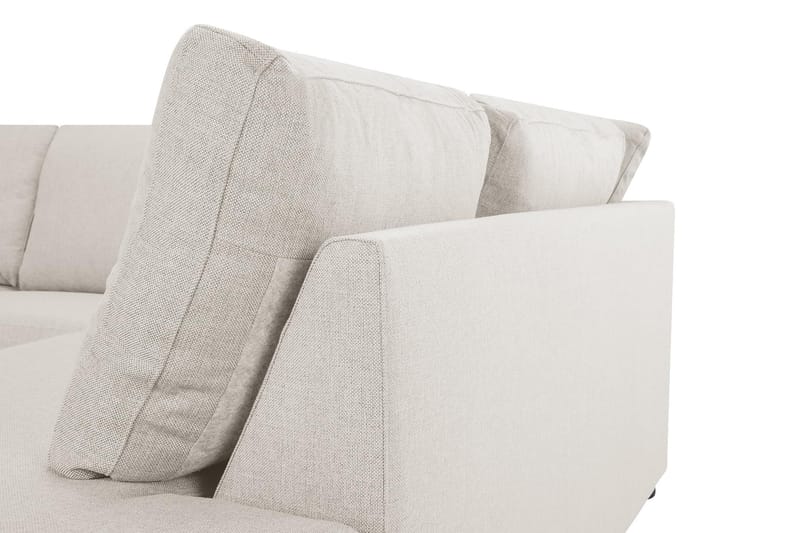 Crazy 3-sits Högervänd L-formad Schäslongsoffa i Tyg - Beige - Möbler - Soffa - Divansoffor & schäslongsoffa