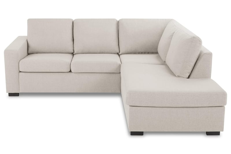 Crazy 3-sits Högervänd L-formad Schäslongsoffa i Tyg - Beige - Möbler - Soffa - Divansoffor & schäslongsoffa
